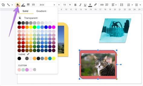how to insert a frame on google slides