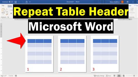 how to insert a heading above a table in word