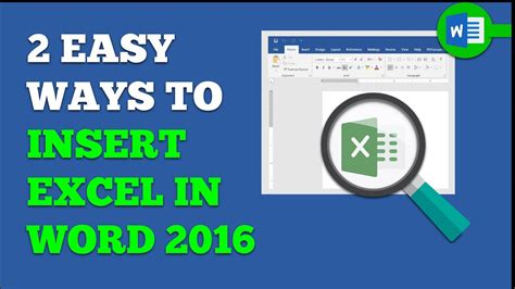 how to insert a link to an excel file in word