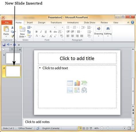 how to insert a new slide in a powerpoint presentation