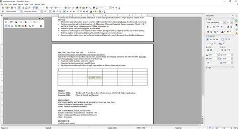 How To Insert A Table Into Open Office