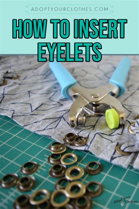 How To Insert An Eyelet Without Tool