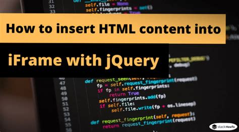 how to insert an iframe into html