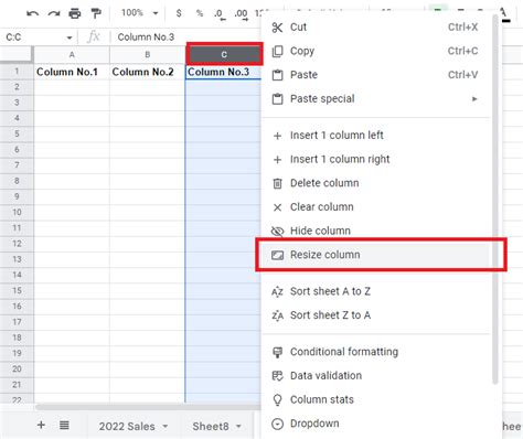 how to insert another column in google sheets