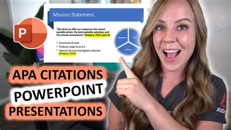 how to insert apa citation in powerpoint