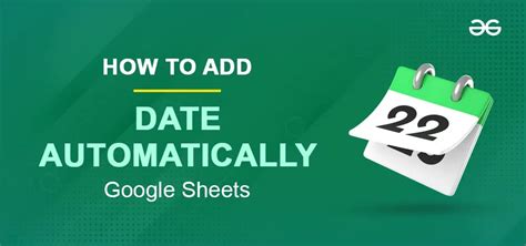 how to insert auto date in google sheets