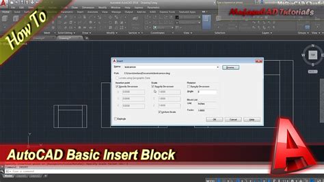 How To Insert Block In Autocad Drawing
