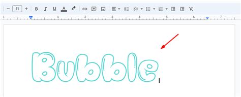 how to insert bubble letters in google docs