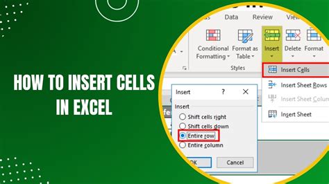 how to insert cells in excel without changing format
