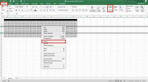 how to insert cells in excel without changing formulas