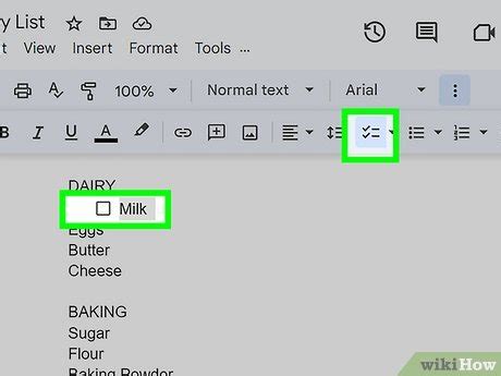 how to insert checkbox in google docs mobile