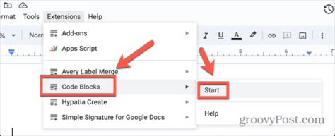 how to insert code block in google sheets