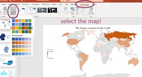 how to insert country map in powerpoint