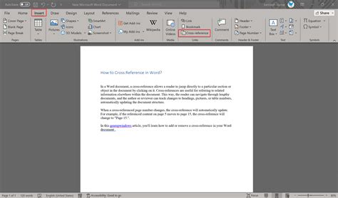 How To Insert Cross Reference In Powerpoint