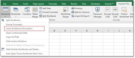 how to insert current date in excel header