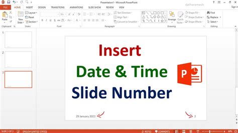 How To Insert Date In Your Slide