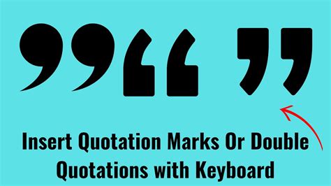 how to insert double quotation marks in word