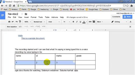 how to insert excel table in google docs