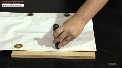 How To Insert Grommets Into Canvas