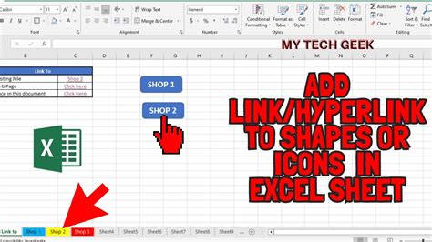 how to insert hyperlink icon in excel