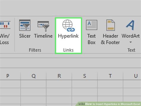 how to insert hyperlink in excel mac