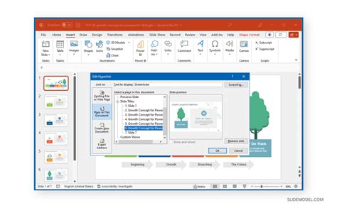 how to insert hyperlink in powerpoint slide