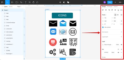 how to insert icons in figma