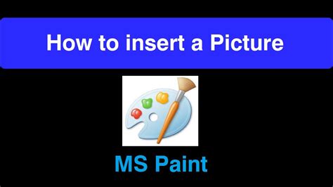 how to insert image in paint
