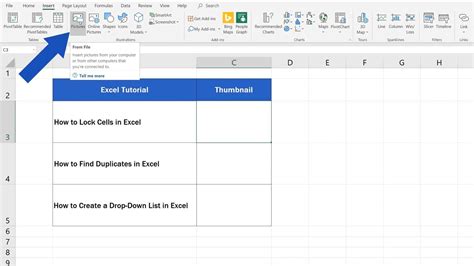 how to insert image link in excel cell