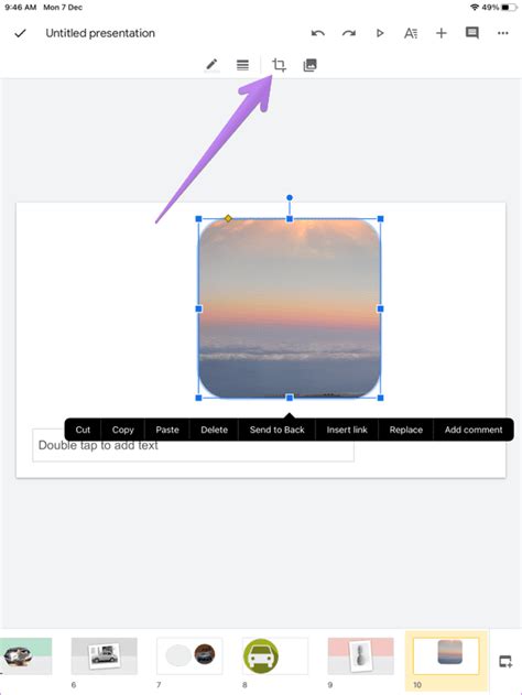 how to insert image on google slides mobile