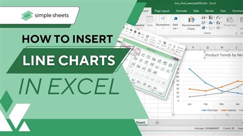 how to insert line diagram in excel