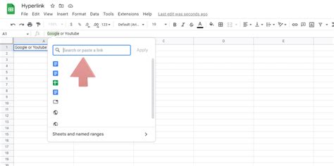 how to insert link in text google sheets