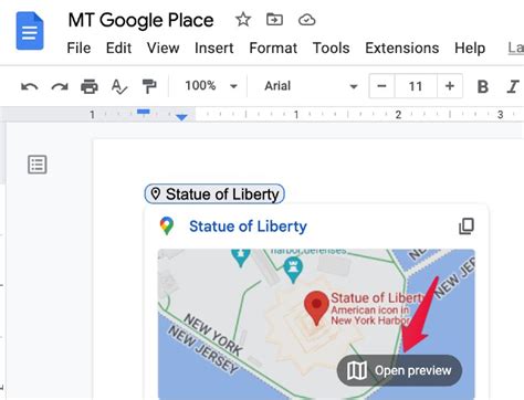 how to insert map in google docs