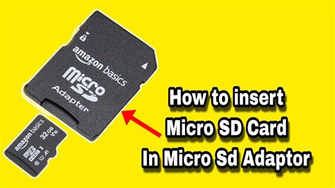 How To Insert Micro Sd Card Into Adapter