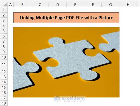 how to insert multi page pdf into excel