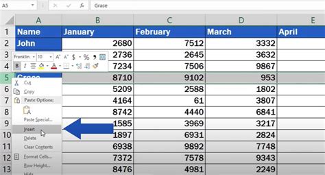 how to insert multiple rows in excel on a mac