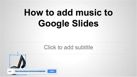 how to insert music on google slides