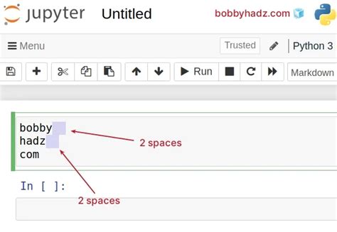 how to insert new line in jupyter notebook