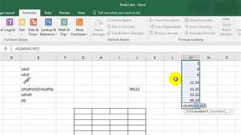 how to insert numbers in excel cells