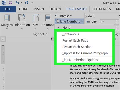 how to insert numbers in word automatically