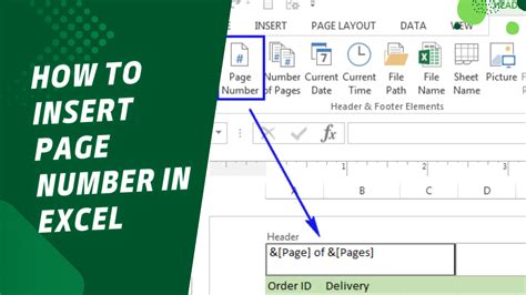 How To Insert Pages Numbers In Excel
