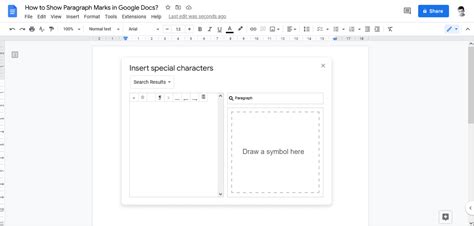 How To Insert Paragraph Symbol In Google Docs