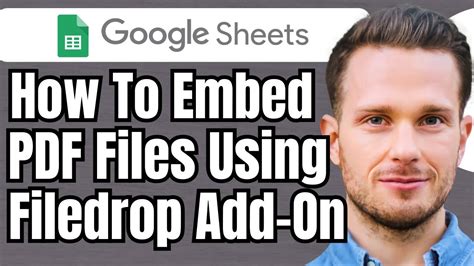 how to insert pdf in google excel sheet