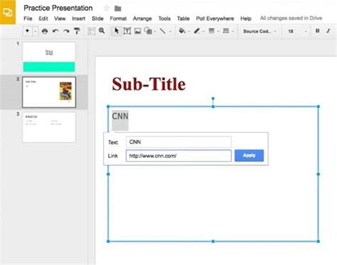 how to insert pdf link in google slides