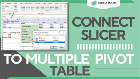 how to insert slicer in excel for multiple pivot tables