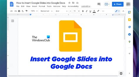 how to insert slides in google docs