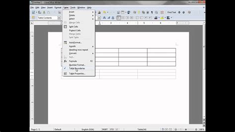 How To Insert Table Libreoffice