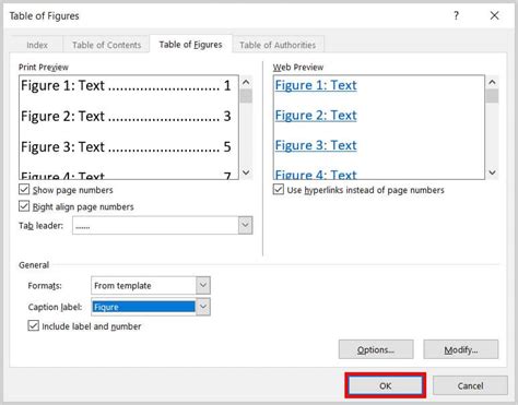 How To Insert Table Of Figures In Ms Word 2016