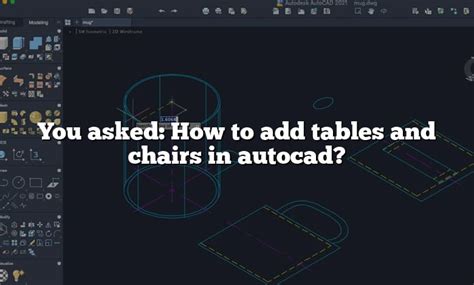 How To Insert Tables And Chairs In Autocad