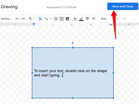 how to insert text box in google docs android